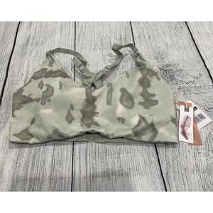 Jessica Simpson Active Sports Bra high Impact Small Green Racerback O1